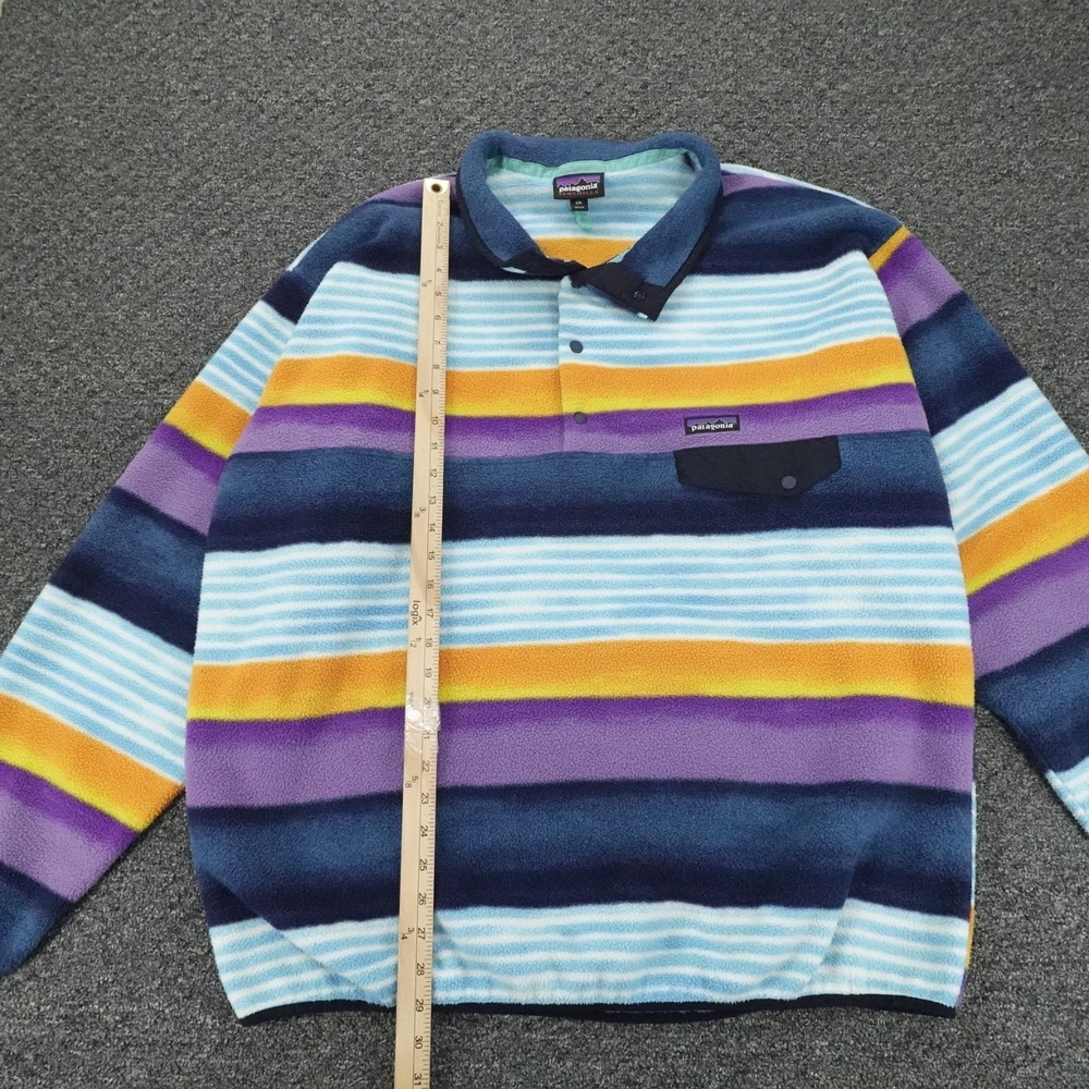 Patagonia Synchilla Snap T Mens XXL Painted Fitz Stripe PZNV Fleece - Picture 13 of 16